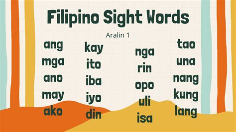 100 basic words in tagalog