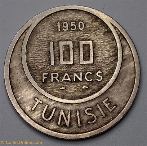 100 francs tunisie 1950