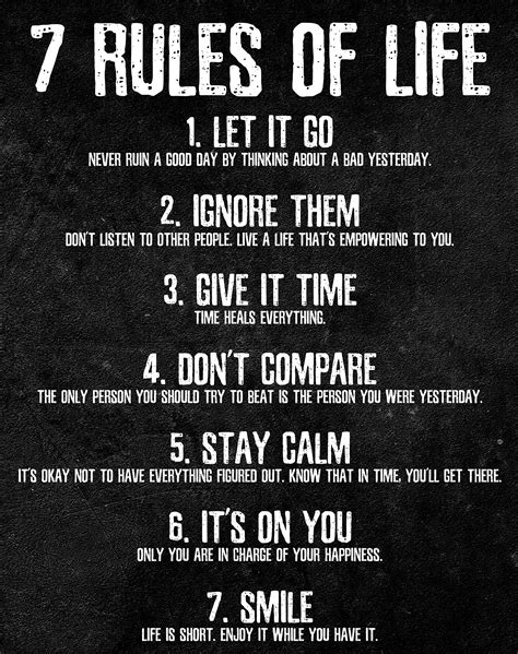 100 rules of life