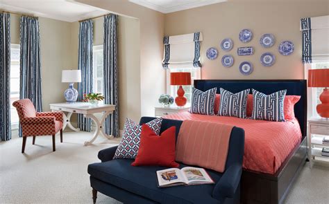 Teal and dark coral beach cottage bedding with a touch of