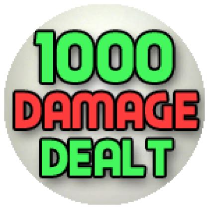 1000 Damage Dealt - Roblox