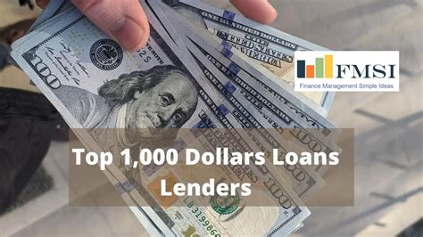 1000 Dollar Loan For Bad Credit