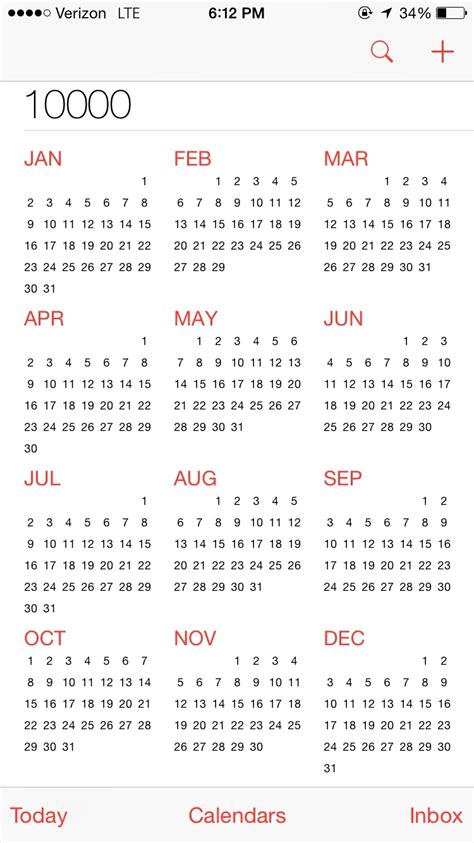 10000 Year Calendar