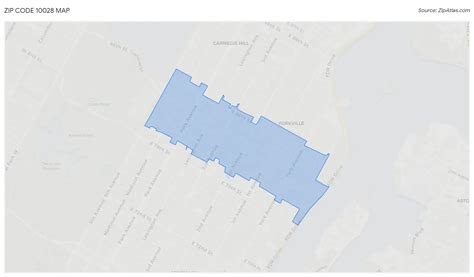 10028 Zip Code Map