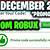 100k robux promo code 2020 november and december calendar