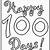 100th day free printables