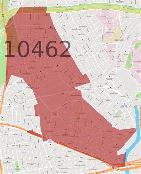 10462 Zip Code Map