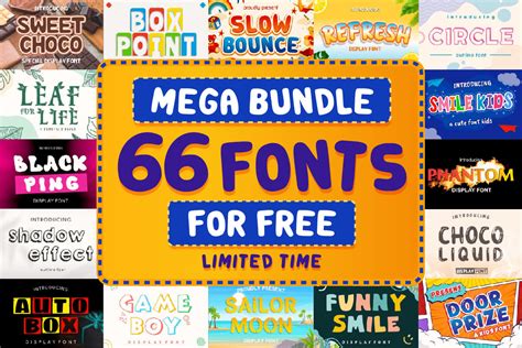 Download 105+ Mega Fonts & Crafts Bundle SVG for Cricut