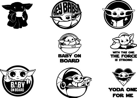 Download 105  Svg Baby Yoda Vector SVG Cut File Commercial Use Free PSD Mockups