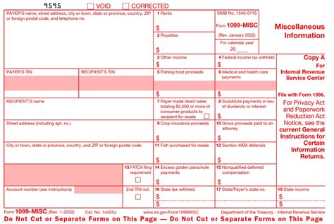 1099 misc form 2020 printable free