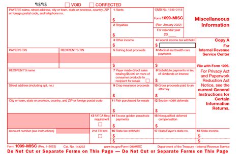 1099 miscellaneous tax form 2022