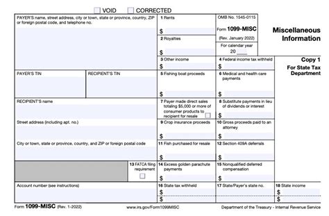 1099-misc form 2023 printable free download