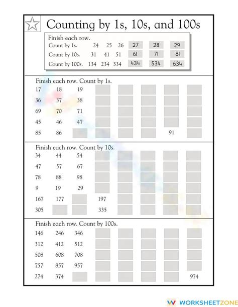 10s And 1s Worksheet