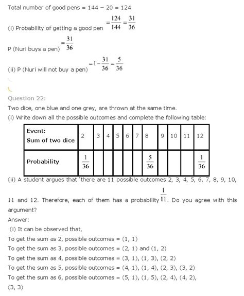 10th class maths probability exercise 14.1 solutions pdf