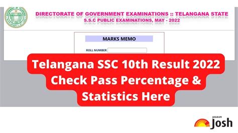 10th class result 2022 ssc telangana date