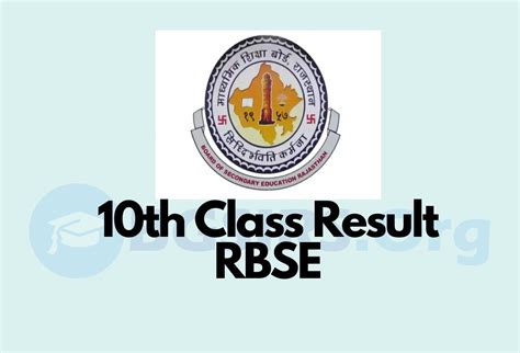 10th class result 2023 rbse