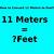 11 meters to feet