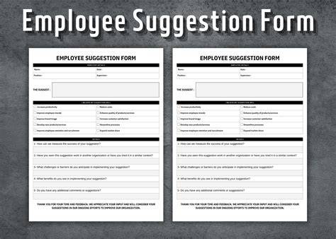 11+ Employee Suggestion Forms & Templates - PDF, Word