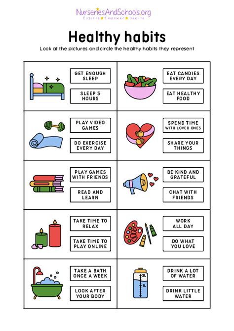 11 Habits Worksheet Pdf