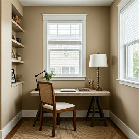 11. Opt for a light and bright scheme in a small home office