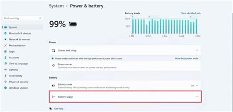 11. Check battery usage