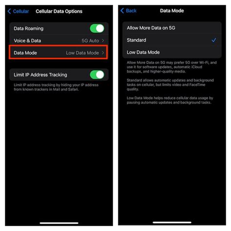 11. Disable Low Data Mode