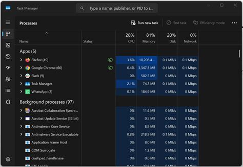 11. Open Task Manager via Windows PowerShell