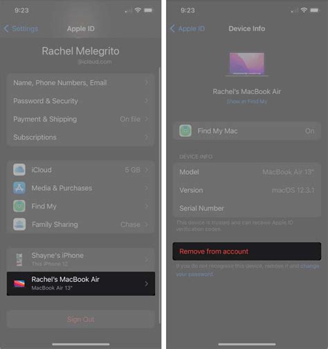 11. Remove Mac as a Trusted Device
