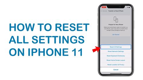 11. Reset all settings