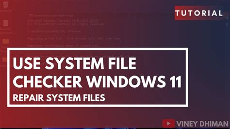 11. Use the System File Checker