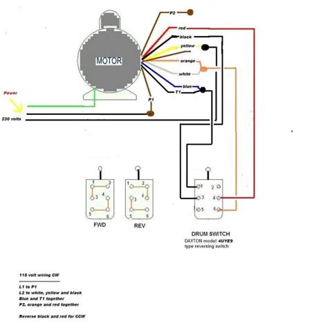Century Ac Motor Wiring Diagram 115 230 Volts Cadician's Blog