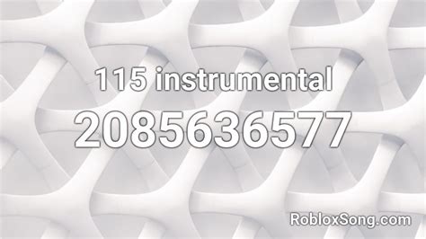 115 Roblox ID
