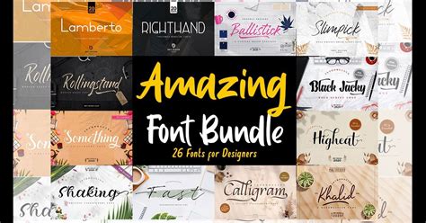 Download 116  Amazing Fonts Bundle PNG Files For Crafts