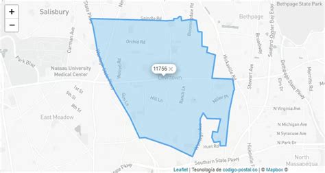 Levittown New York Zip Code Wall Map (Red Line Style) by MarketMAPS