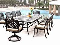 Nassau 11pc Outdoor Patio Dining set with 46 x 120 table Series 3000