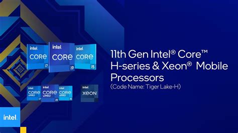 11th-Gen Intel Core H-series Processor