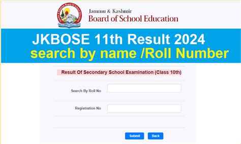 JKBOSE 10th Result 2024 Out, Check Class 10th Result by Roll Number and by Name