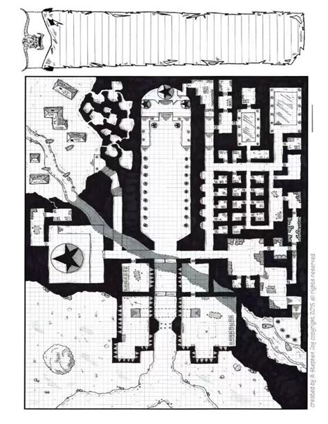 11X17 Dungeon Map Printable
