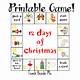 12 Days Of Christmas List Printable