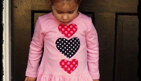 Girls size 12 month Valentines outfit Handmade This onsie has heart