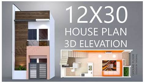 12 X 30 Floor Plans Small house design floor plan, House