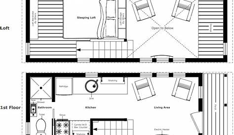 12 X 30 Tiny House Plans 35 Floor Plan Small Design ,