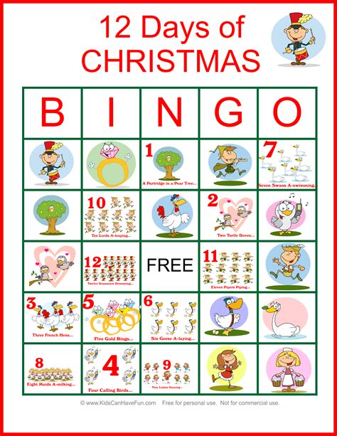 12 Days Of Christmas Worksheet