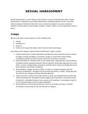 12 Decoding Sexual Harassment: Types, Impacts, and Legal Recourse.