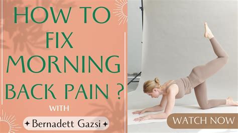 12 Effective Methods to Alleviate Morning Back Pain Quickly