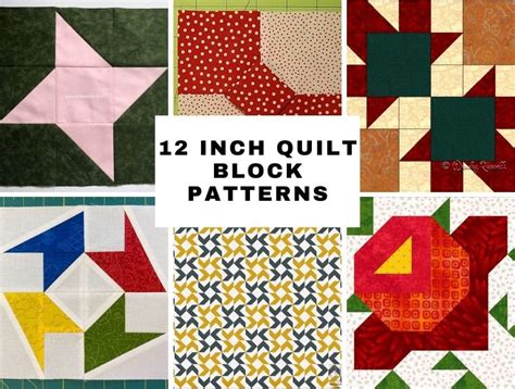 12 Quilt Block Patterns