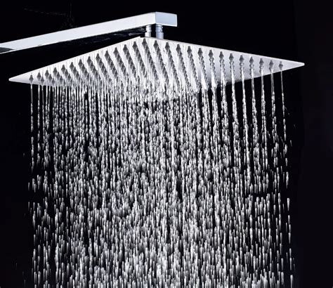 12 inch 304 stainless steel ultra thin Shower Head Circular Rainfall showerhead Top Rain Shower