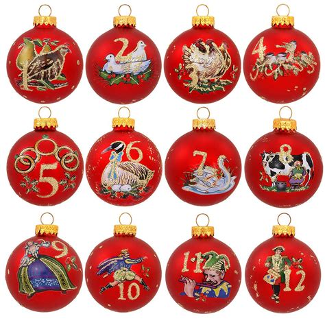 12 days christmas ornaments set