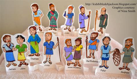 12 disciples crafts for kids with felt