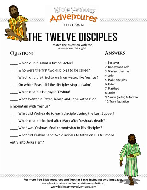12 disciples of christ quiz